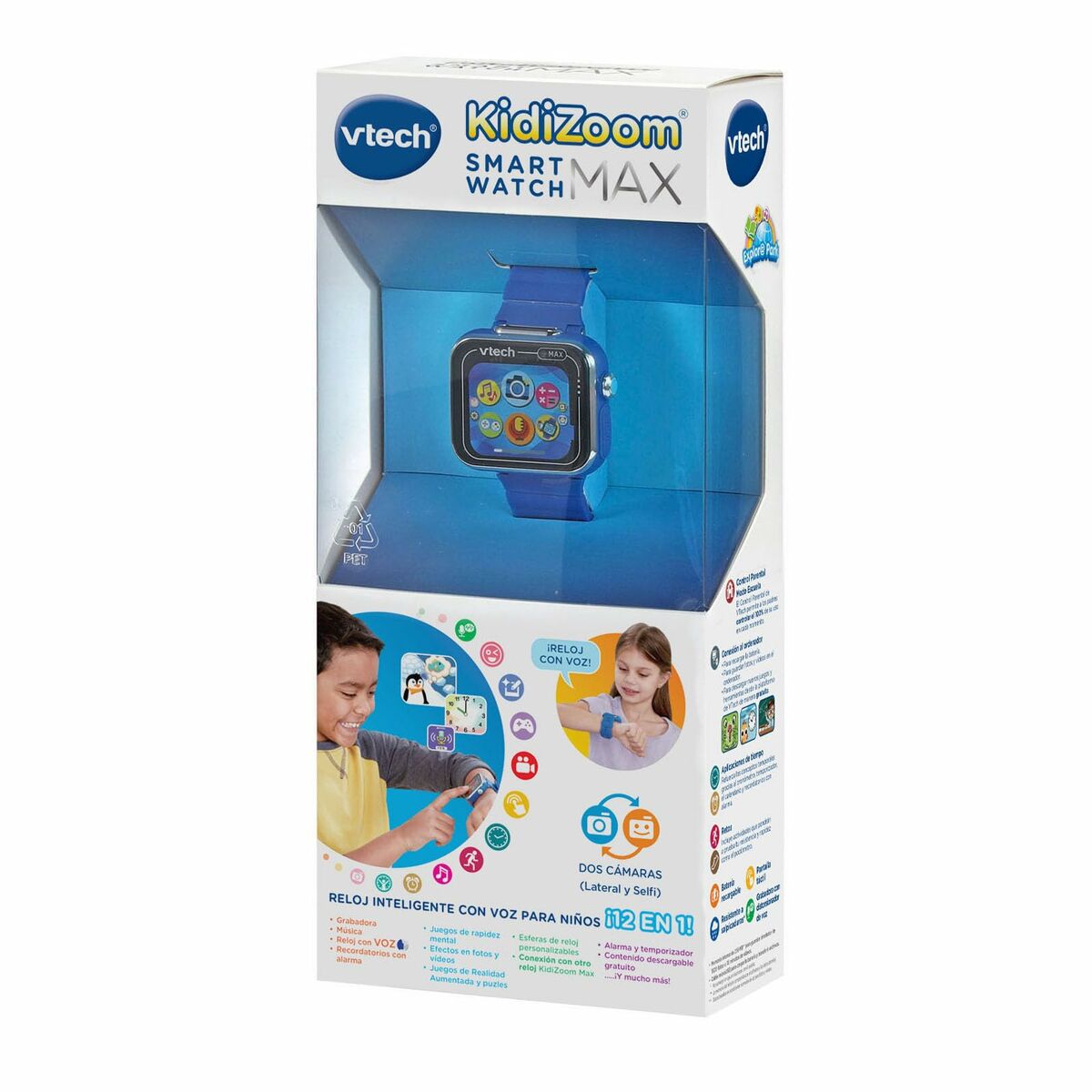 Детские часы Vtech Kidizoom Smartwatch Max 256 Мб Интерактив Синий-5