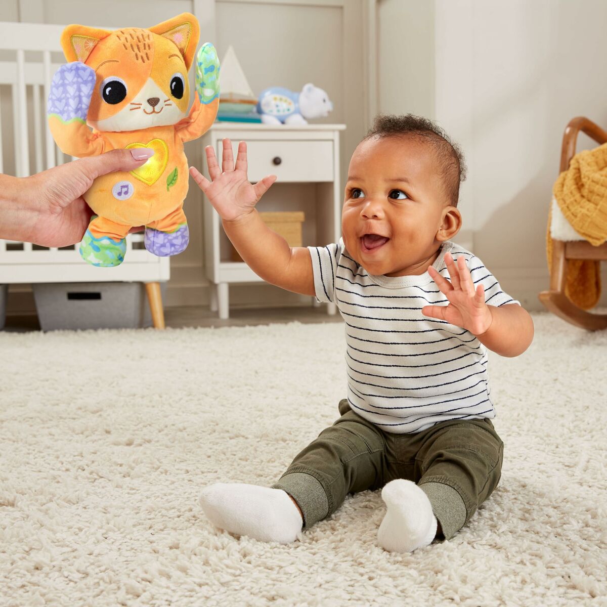 Plush бозичае, ки гурба Vtech Tristras месозад 18 садо медиҳад. 8 x 11 x 27. 9 см-4