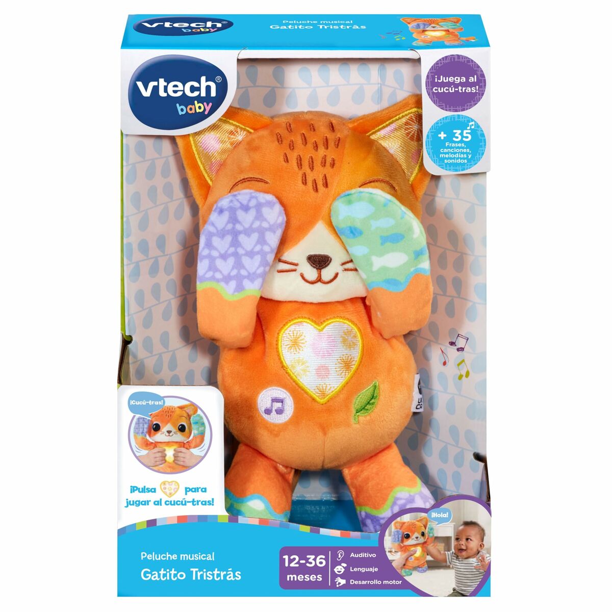 Plush бозичае, ки гурба Vtech Tristras месозад 18 садо медиҳад. 8 x 11 x 27. 9 см-6