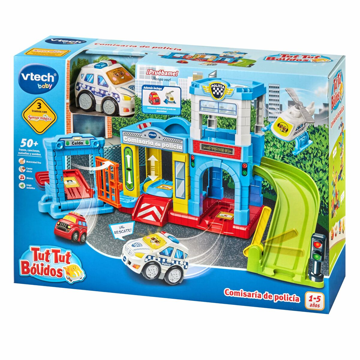 Набор машинок Vtech Tut Tut Bolidos 28 x 11,5 x 28 cm Полиция-5
