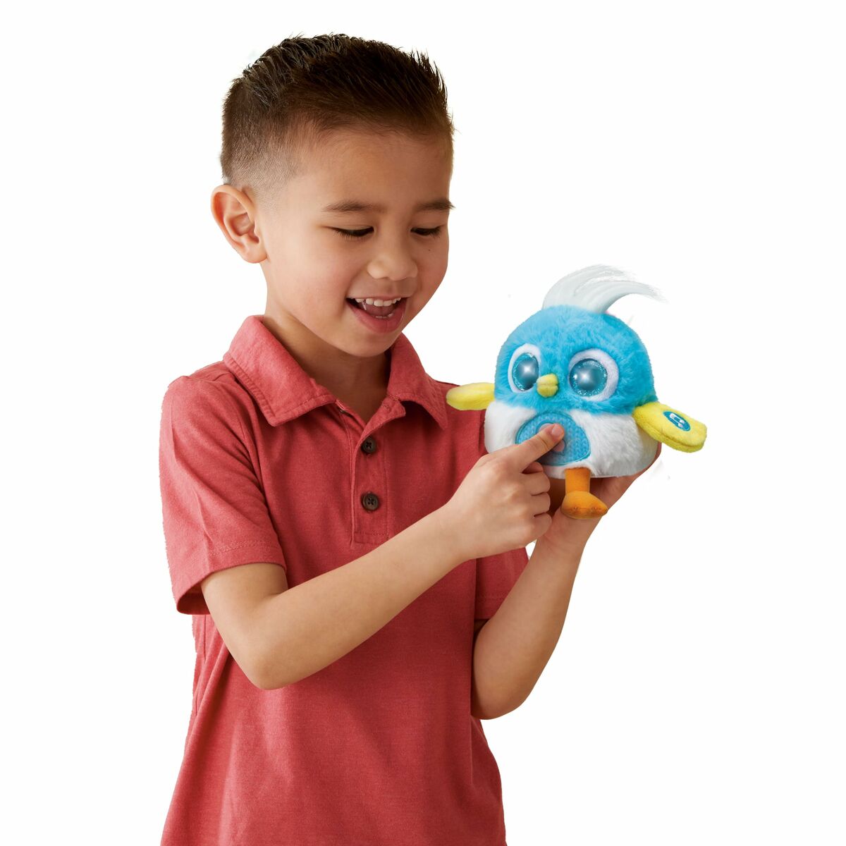 Plush toy making Vtech Lolibirds Lolito Blue sounds-3