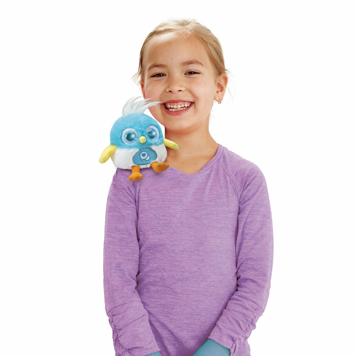 Plush toy making Vtech Lolibirds Lolito Blue sounds-4