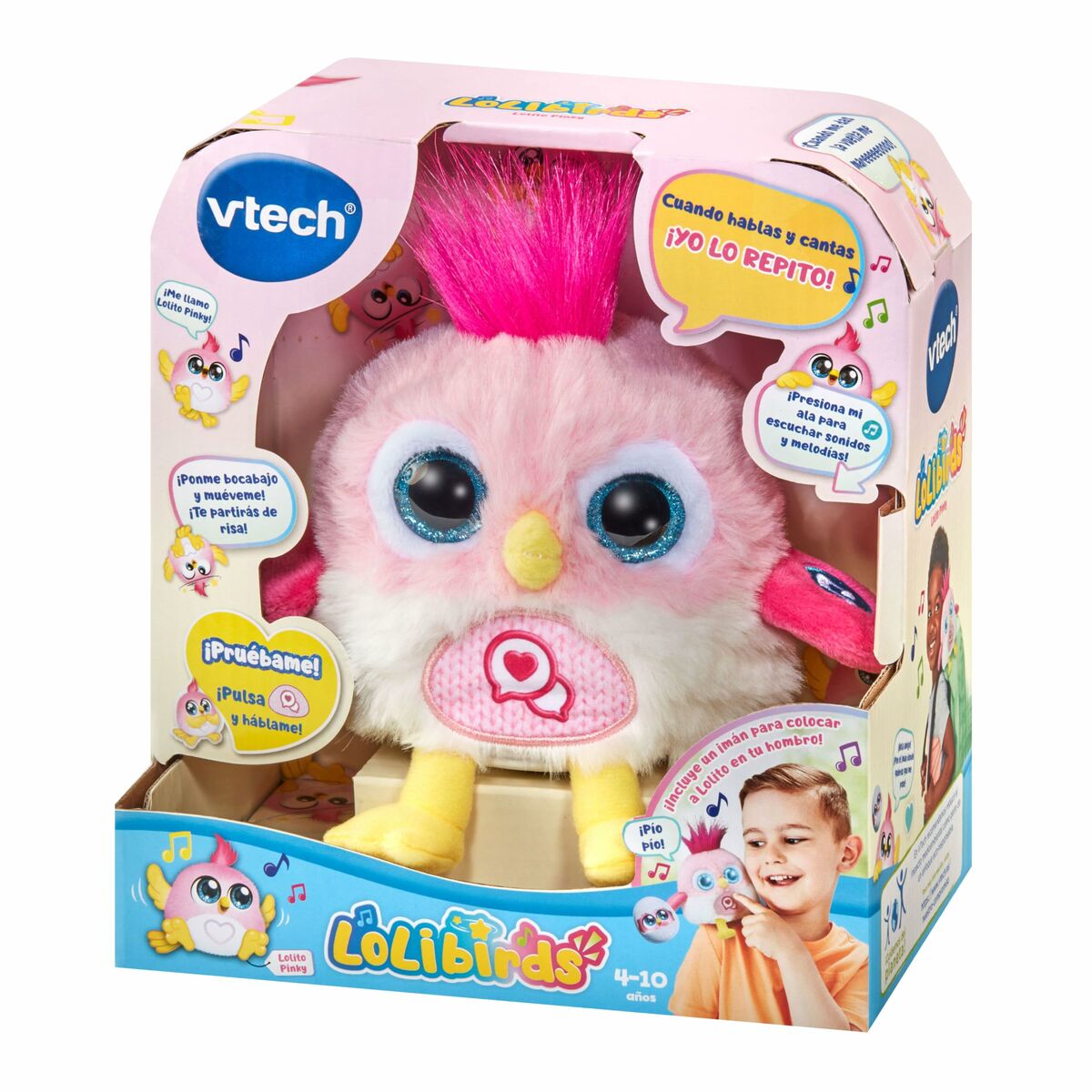 Plush Toy Making Vtech Lolibirds Lolito Pink Sounds-5