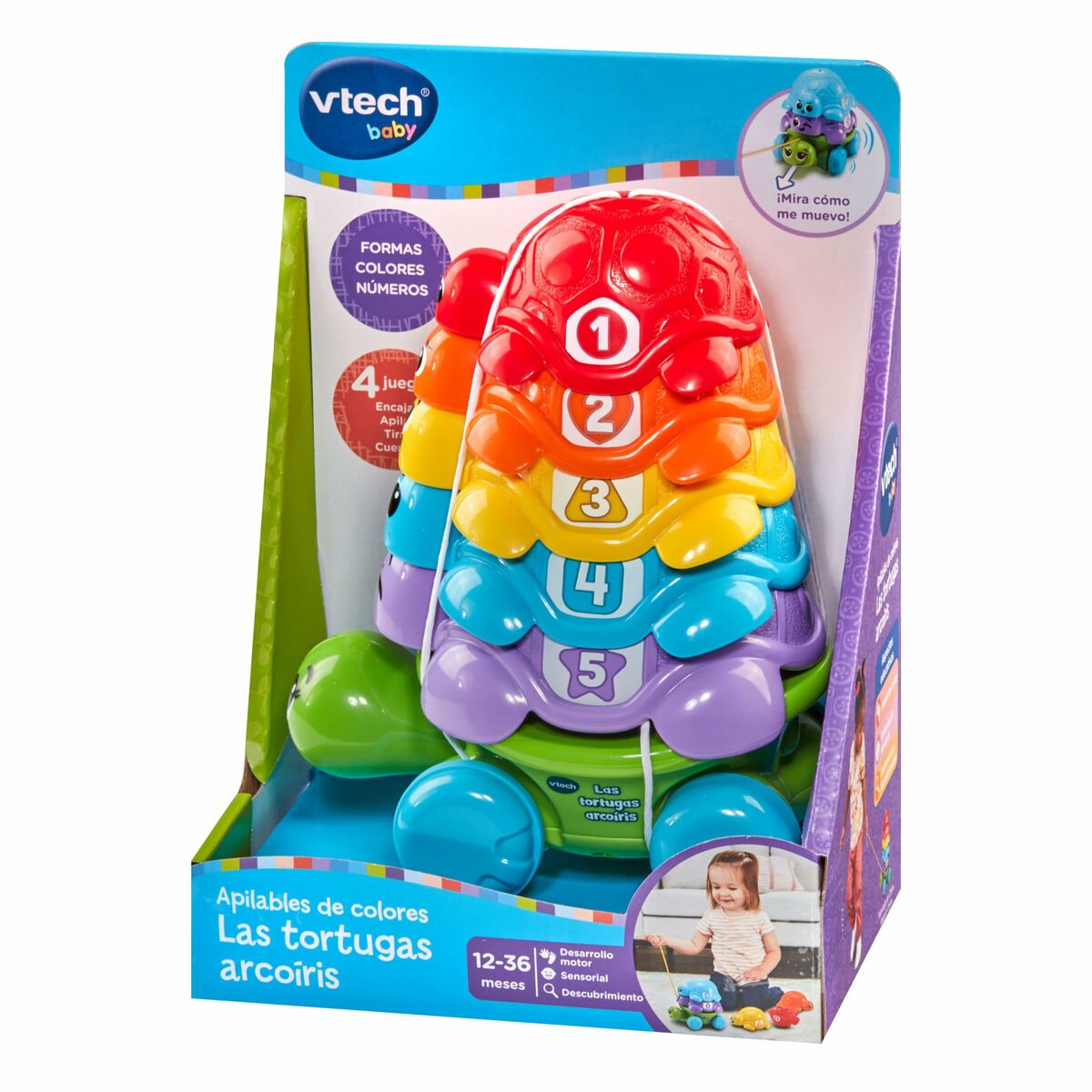 Детская игрушка Vtech 17,5 x 11,5 x 24 cm Черепаха Радужная-6
