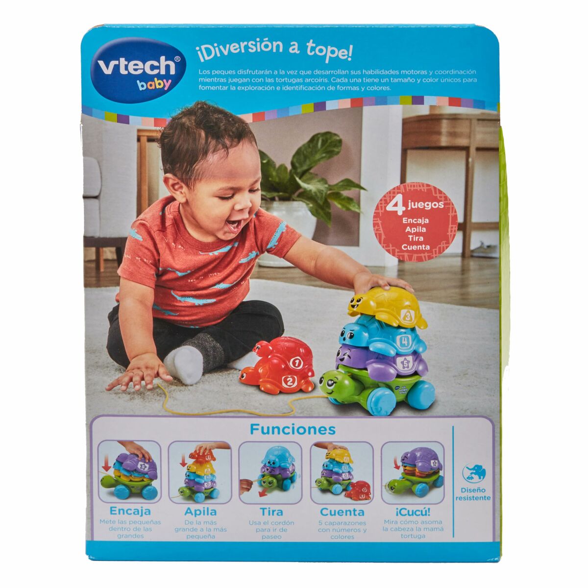 Детская игрушка Vtech 17,5 x 11,5 x 24 cm Черепаха Радужная-7
