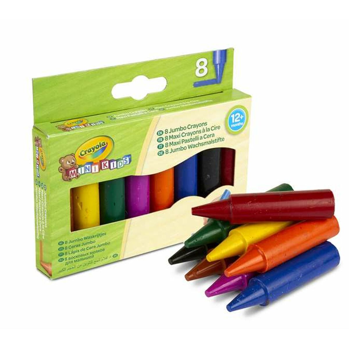 Colored bold pencils Crayola Jumbo Plastic 8 Items