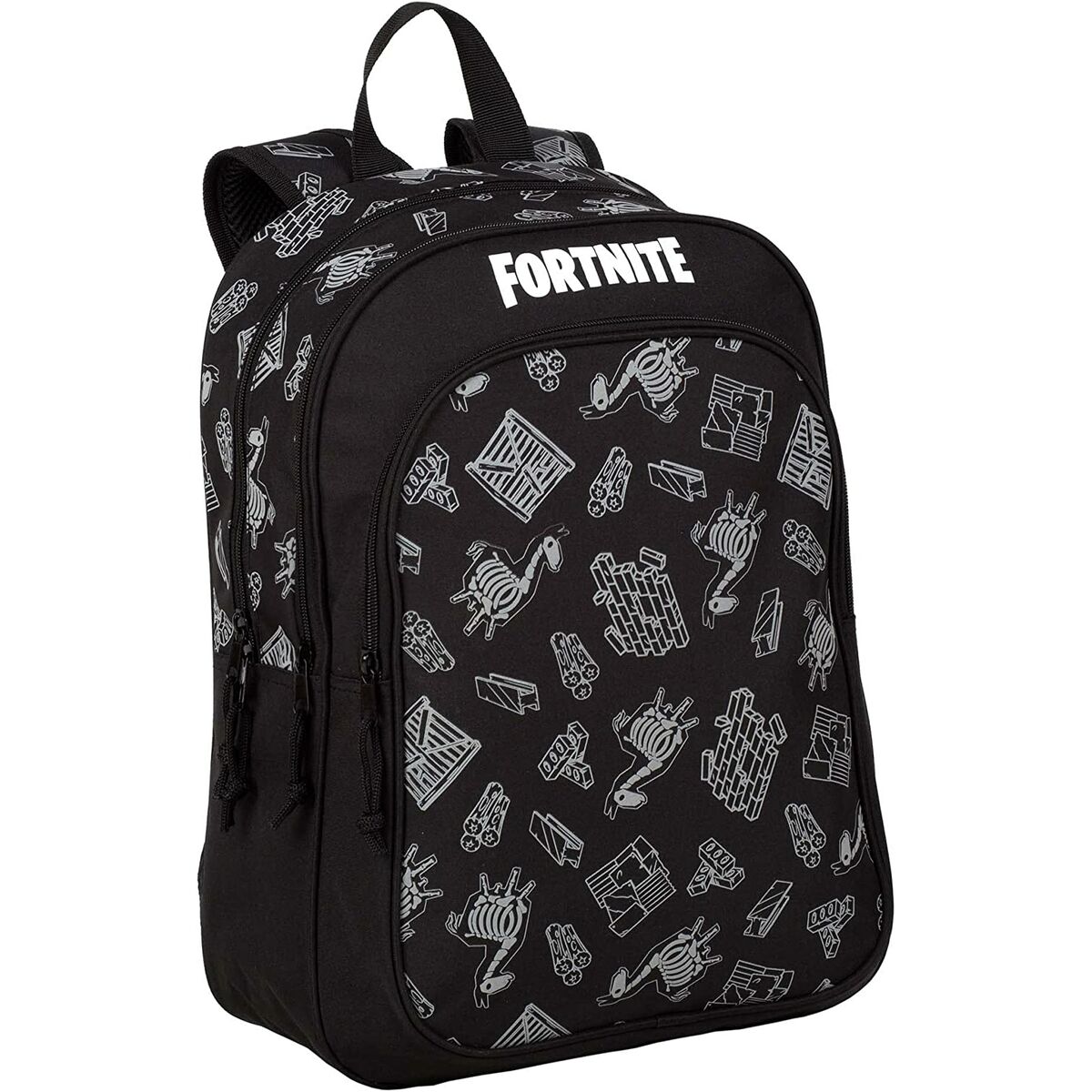 Mochila escolar com rodas Fortnite Preto 42 x 32 x 20 cm-3