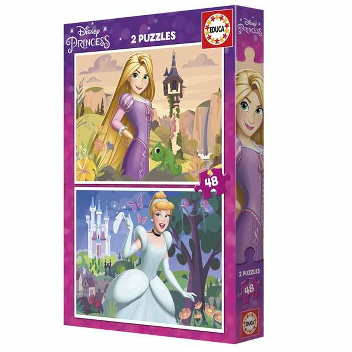 Набор из 2 пазлов Disney Princess Cinderella and Rapunzel 48 Предметы-2