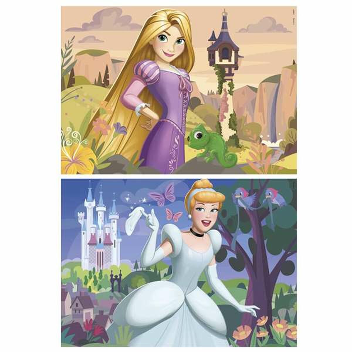 Набор из 2 пазлов Disney Princess Cinderella and Rapunzel 48 Предметы-3