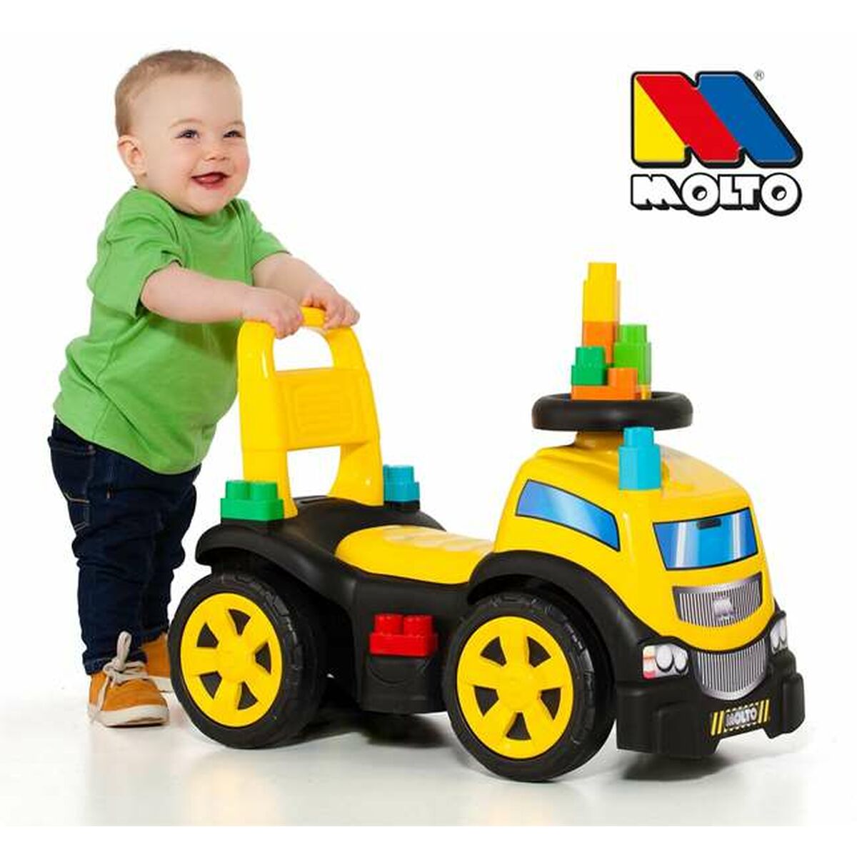 Машинка-каталка Moltó Trucks and blocks 89 cm-3