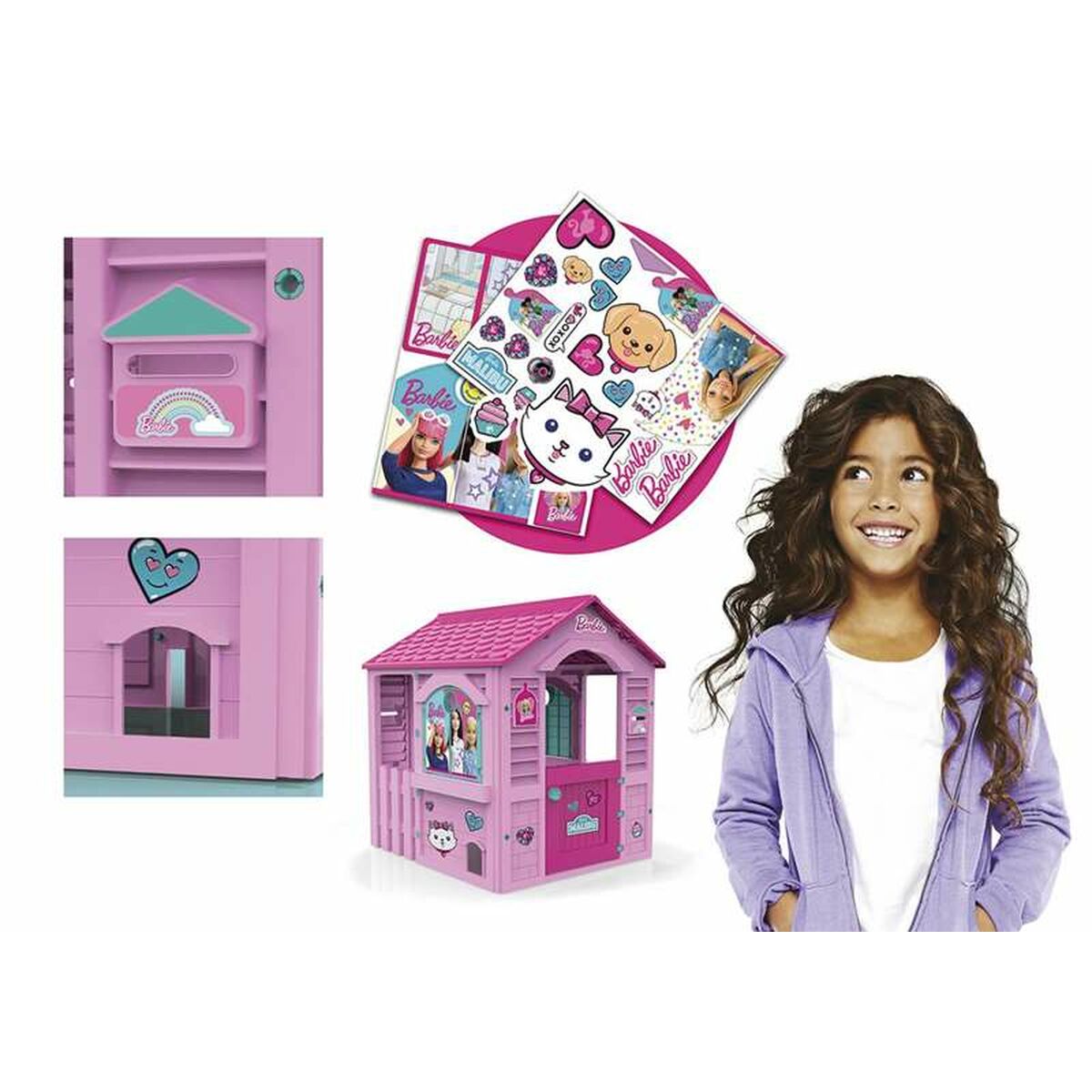 Игровой детский домик Barbie 84 x 103 x 104 cm Розовый-6