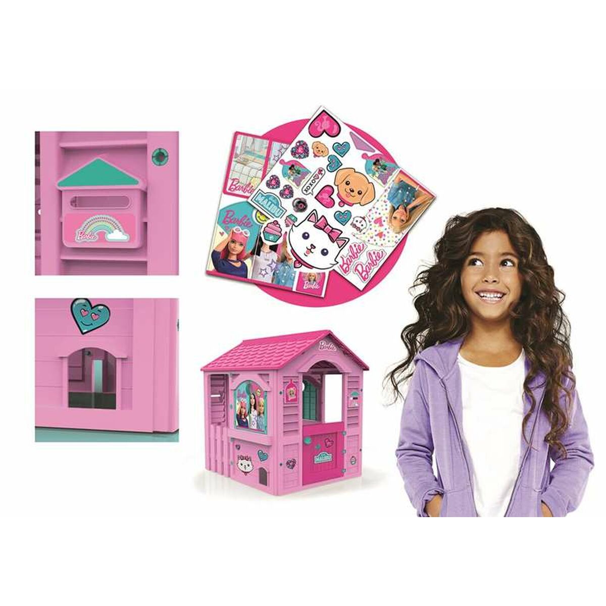 Игровой детский домик Barbie 84 x 103 x 104 cm Розовый-7