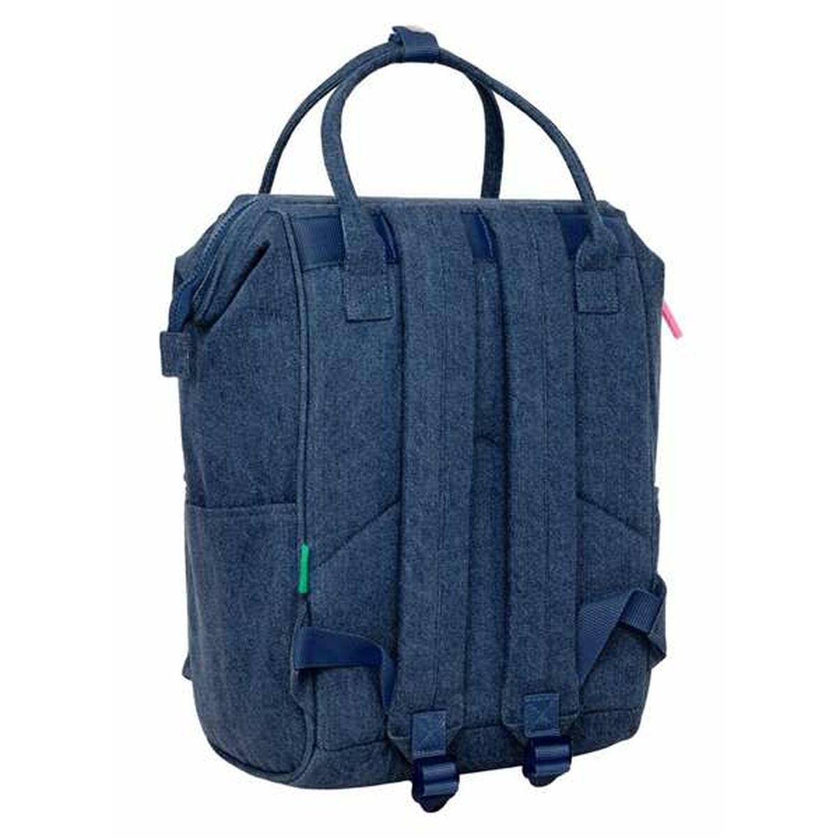 Mochila escolar Benetton Denim 27 x 40 x 19 cm-3