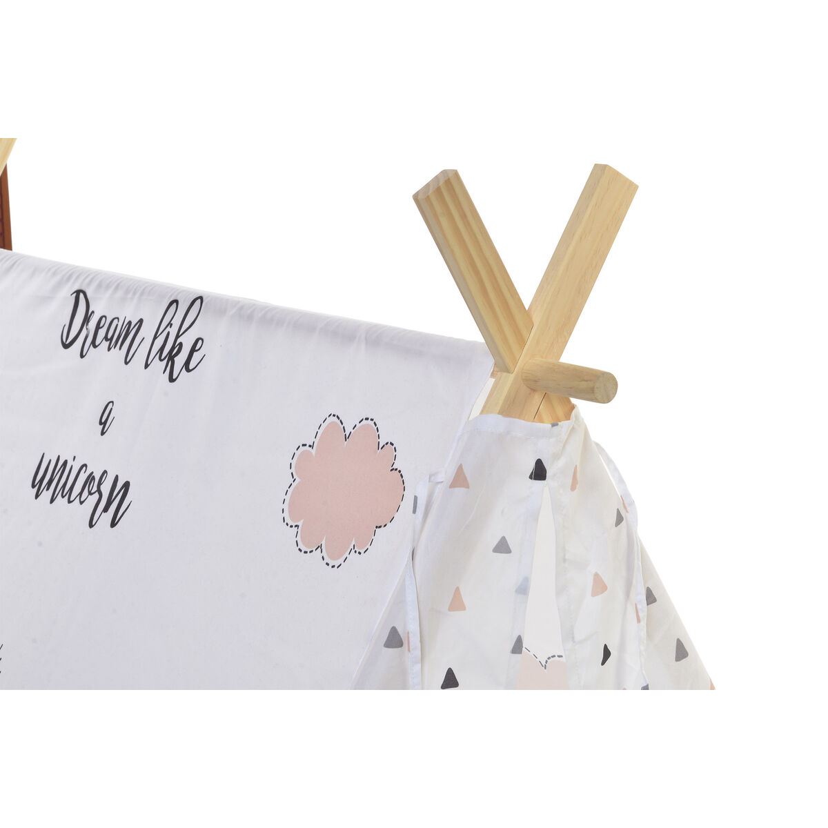 Загородный магазин DKD Home Decor Хлопок Деревянный Единорог (110 x 110 x 106 cm)-4