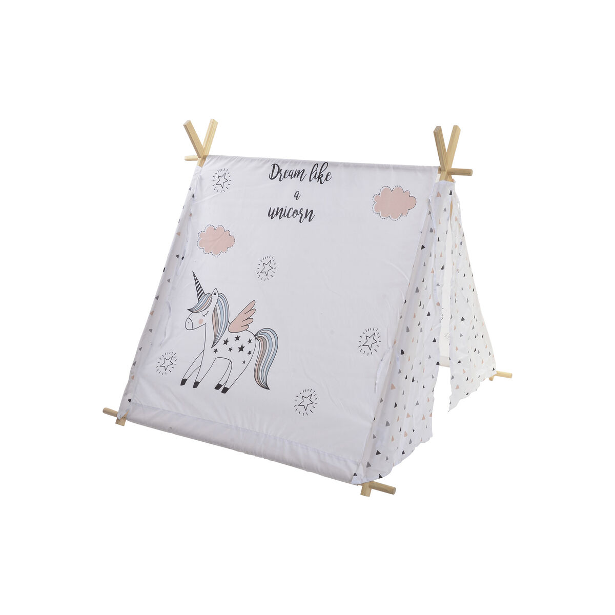 Загородный магазин DKD Home Decor Хлопок Деревянный Единорог (110 x 110 x 106 cm)-8