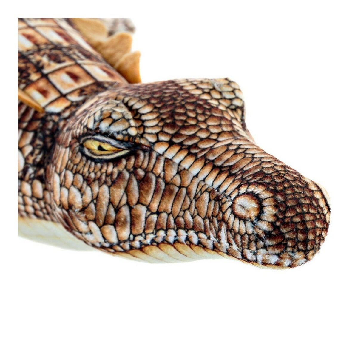 Plush DKD Home Decor S3016335 Brown Baby Crocodile 46 x 22 x 8 cm-3