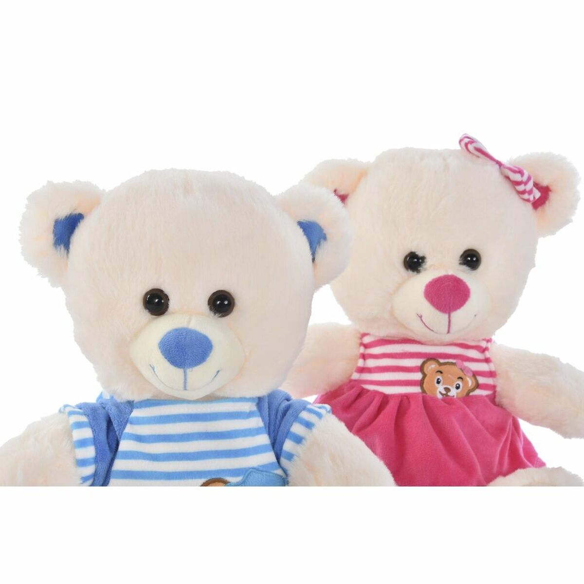 Teddy Bear DKD Home Decor Blue Beige Pink Baby Bear 27 x 20 x 30 cm (2 pieces)-2