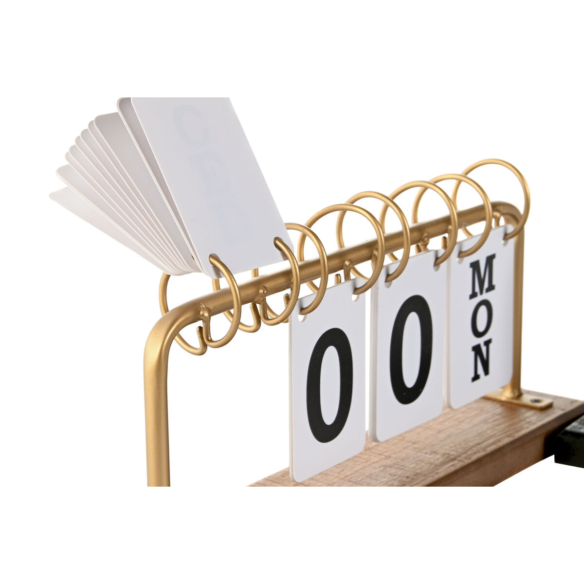 Настольный календарь Home ESPRIT Чёрный Позолоченный 29 x 13 x 6,5 cm (2 штук)-2