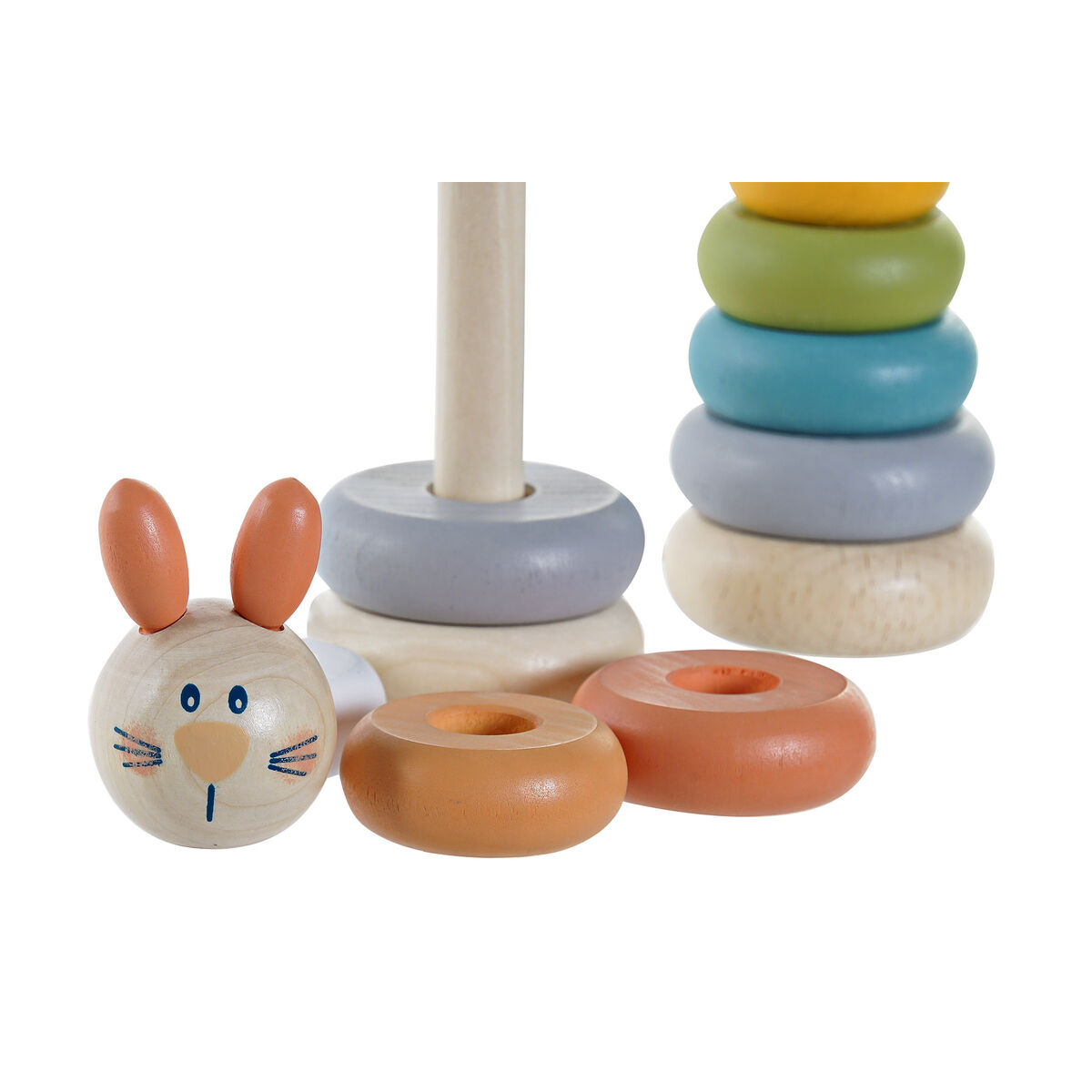 Educational set Home ESPRIT 5.5 x 5.5 x 14 cm Animals (2 pieces)-2