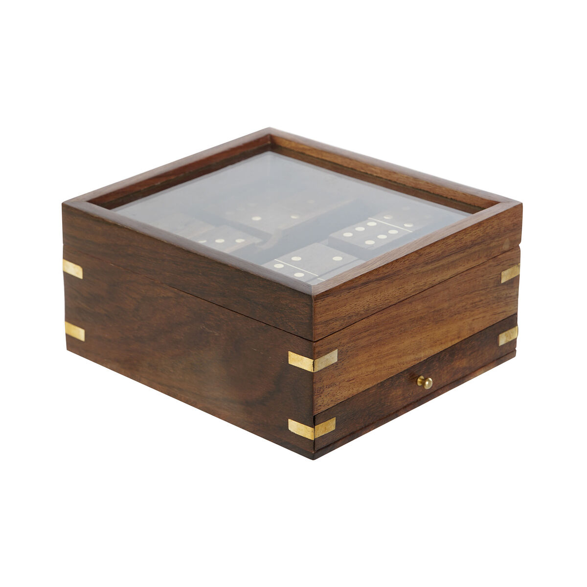 Игр Home ESPRIT Деревянный Стеклянный 15 x 15 x 7 cm-3