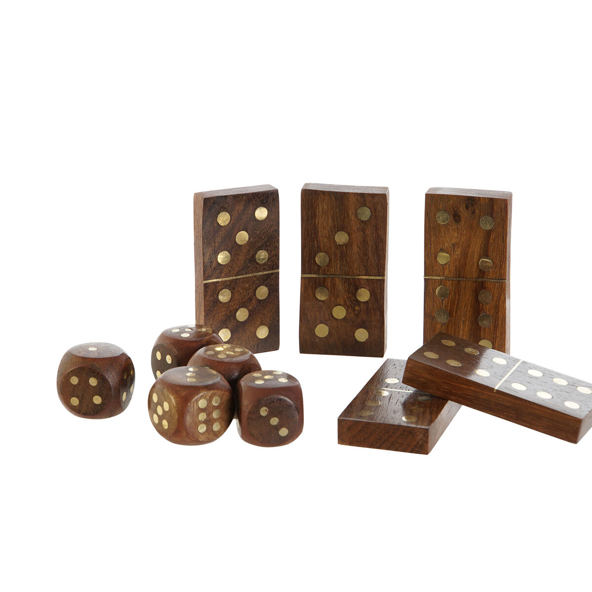 Игр Home ESPRIT Деревянный Стеклянный 15 x 15 x 7 cm-4