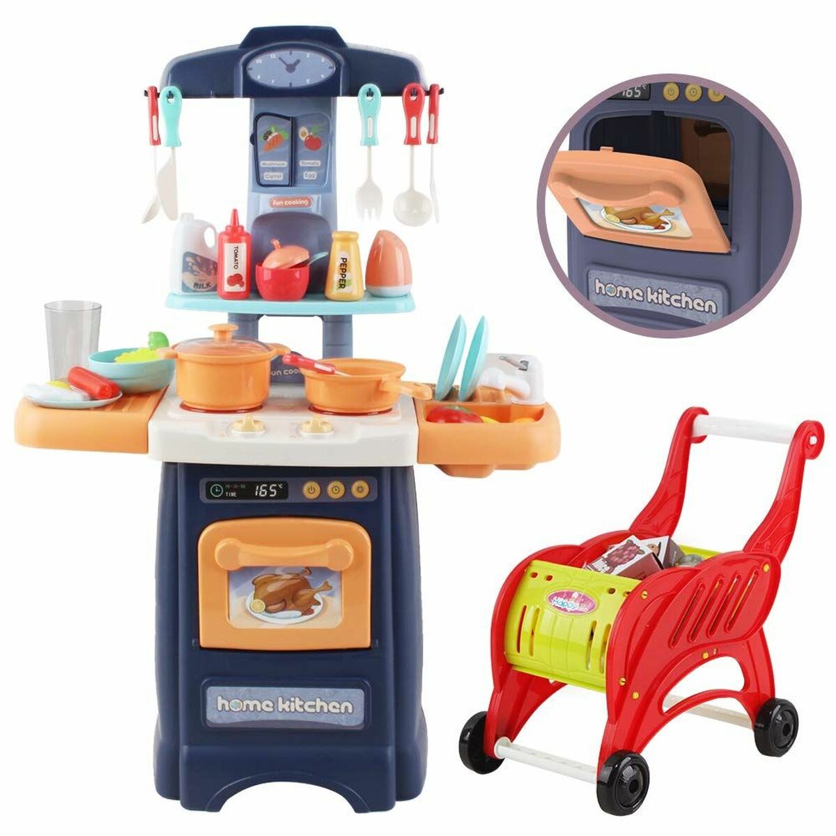 Cucina giocattolo Blu (Refurbished B)-2