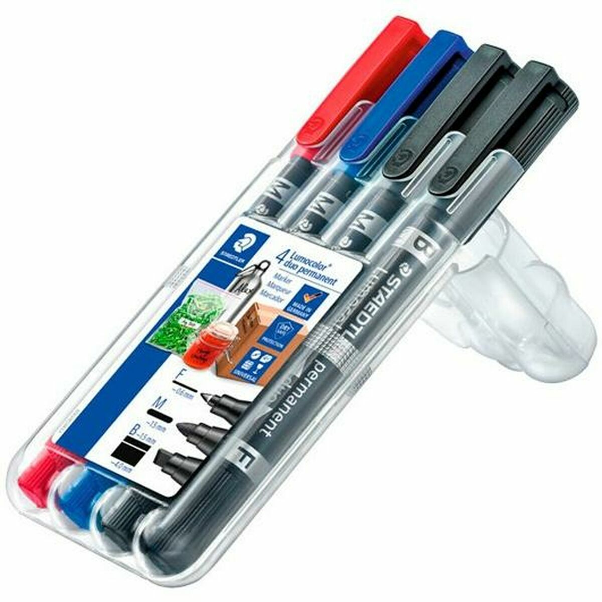 Staedtler Marker Set 348-SWP4 Permanent Double Multicolored (4 pieces) (Revised A)