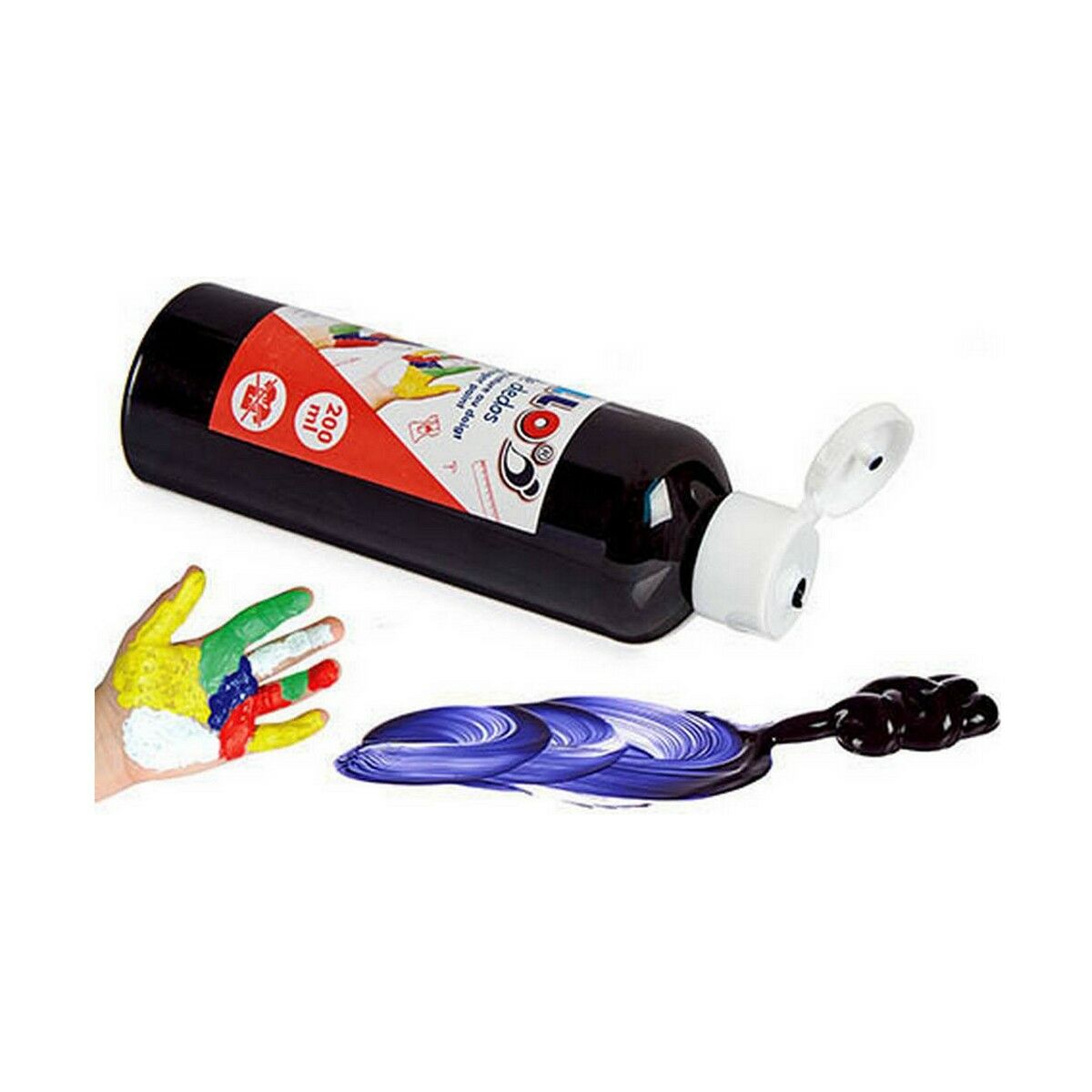 Рисование пальцами 200 ml Фиолетовый 12 штук-2