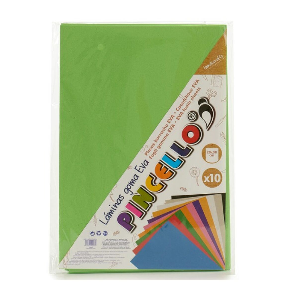 Резина Eva Зеленый 30 x 2 x 20 cm (24 штук)-3