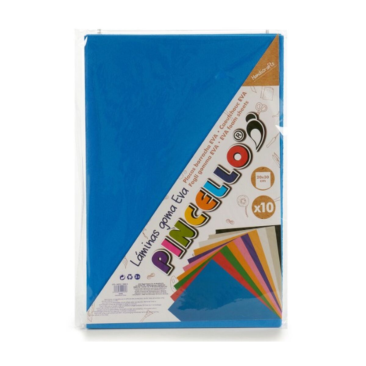 Резина Eva Темно-синий 30 x 0,2 x 20 cm (24 штук)-3