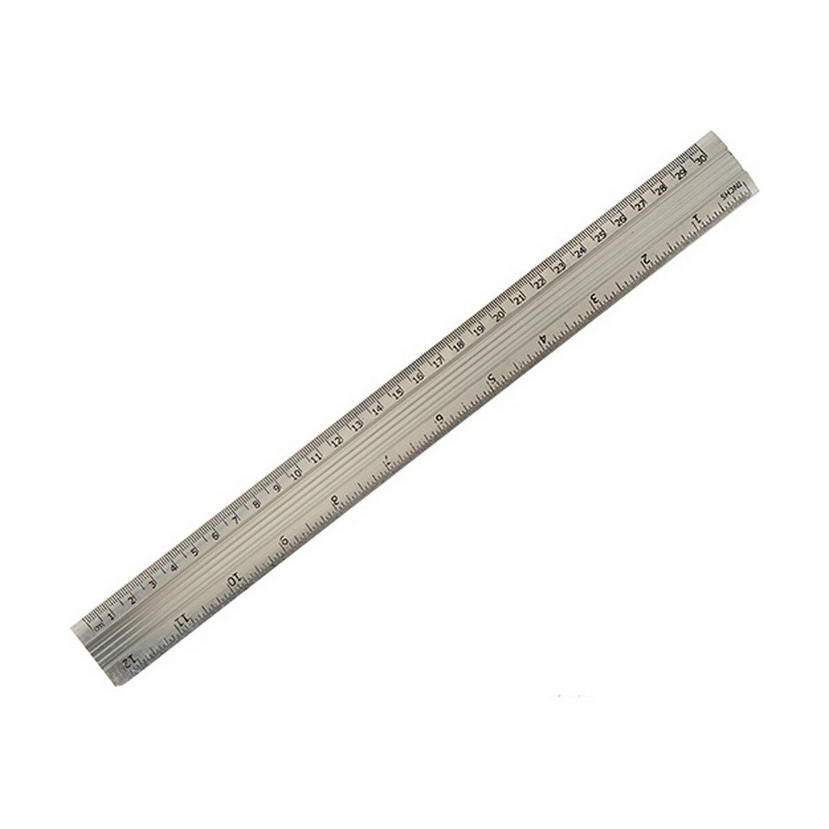 Правило Алюминий Серебристый 0,5 x 35,5 x 4 cm (12 штук)-2