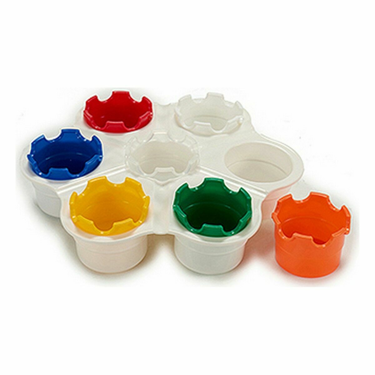 Palette Finger drawing Multi-colored Plastic 23 x 6 x 25 cm (12 pieces)-3