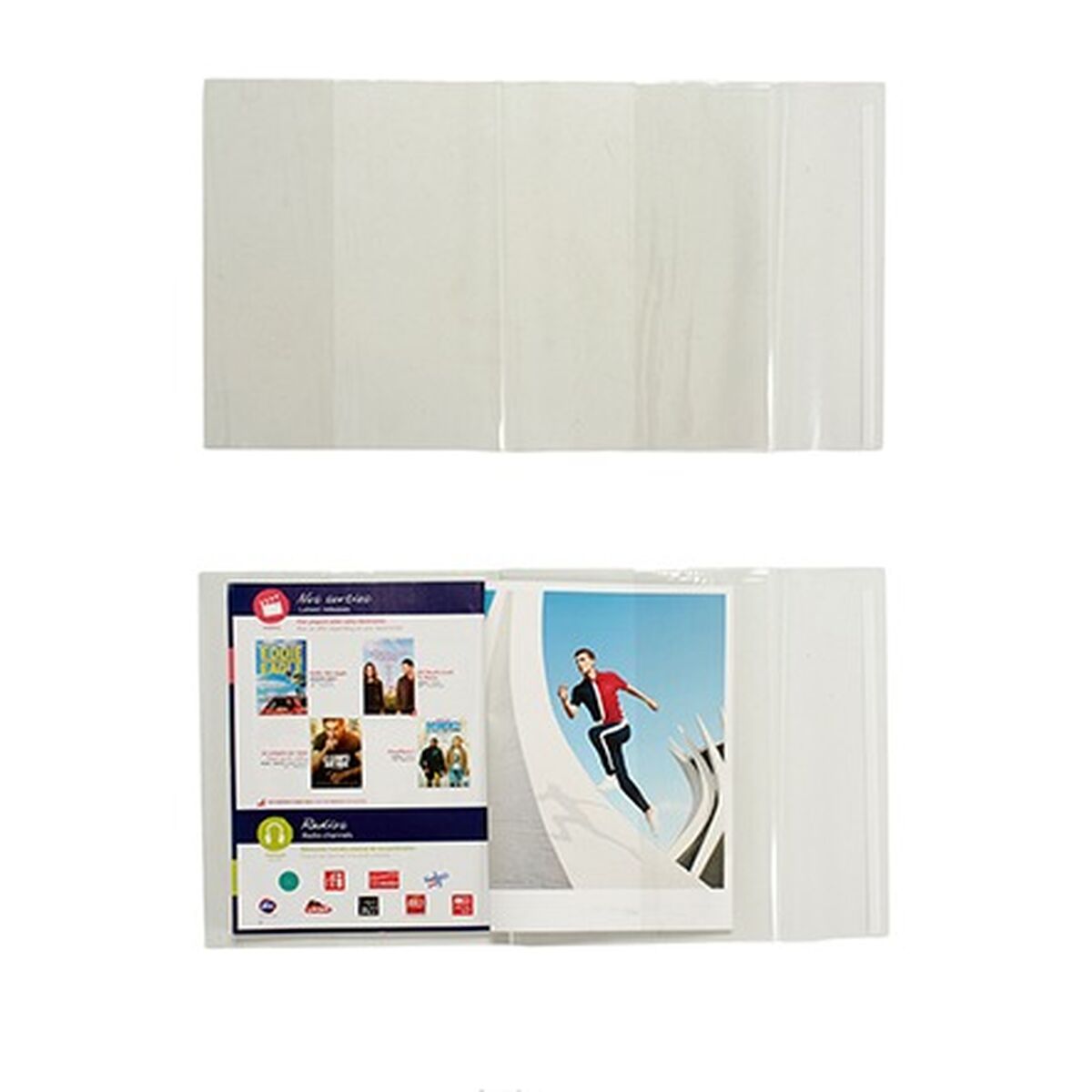Клейкая обложка для книг Прозрачный Пластик 30 x 53 cm (36 штук)-3