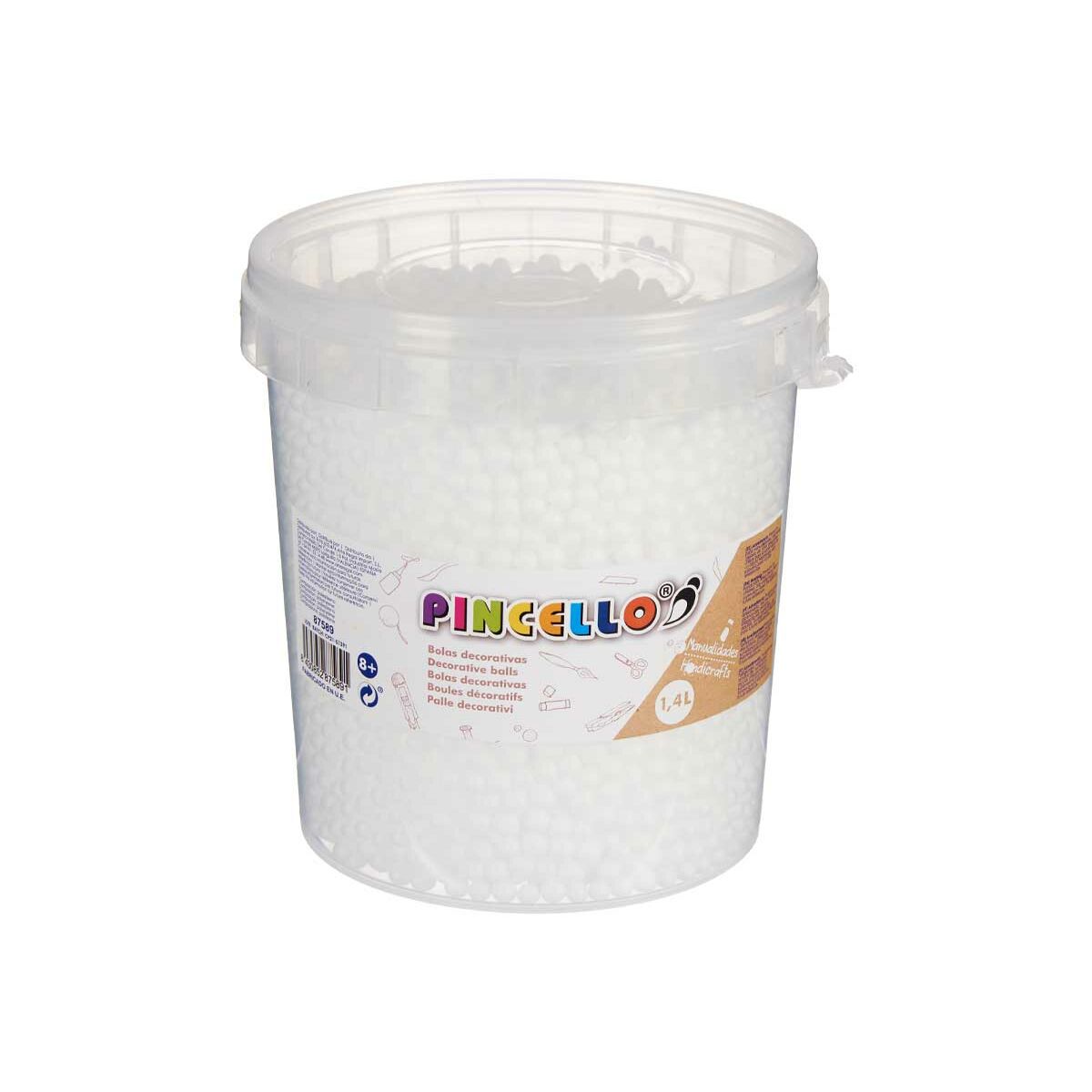 Craft material balls 6 pieces 13.5 x 14 x 14 cm-2