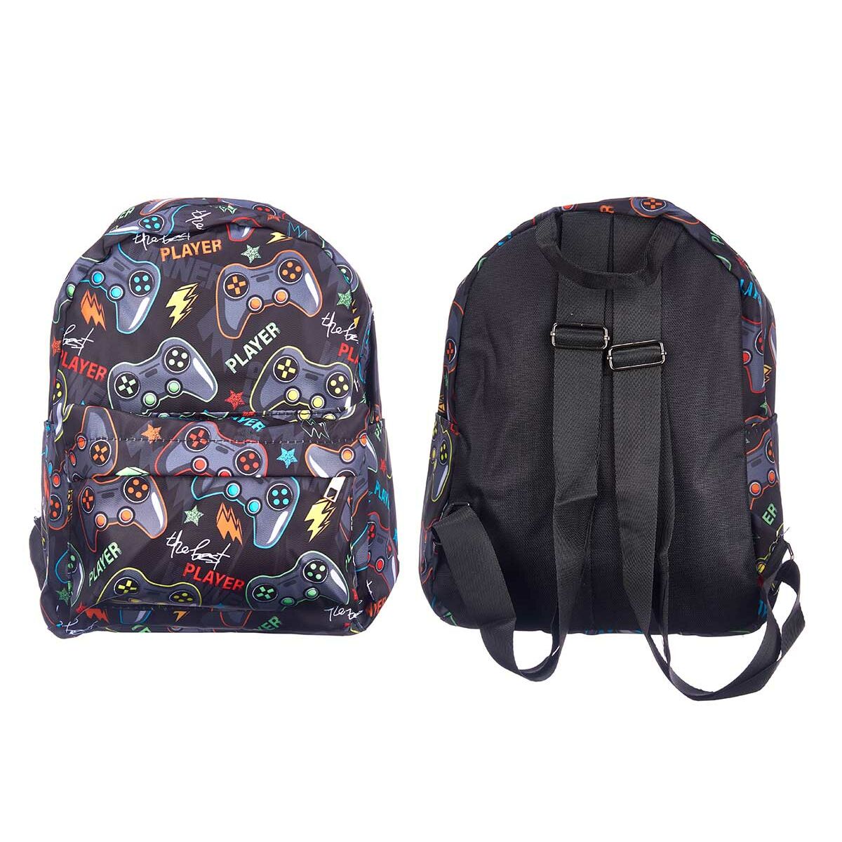 Schulrucksack Spiele Bunt 28 x 12 x 22 cm (12 Stück)-3