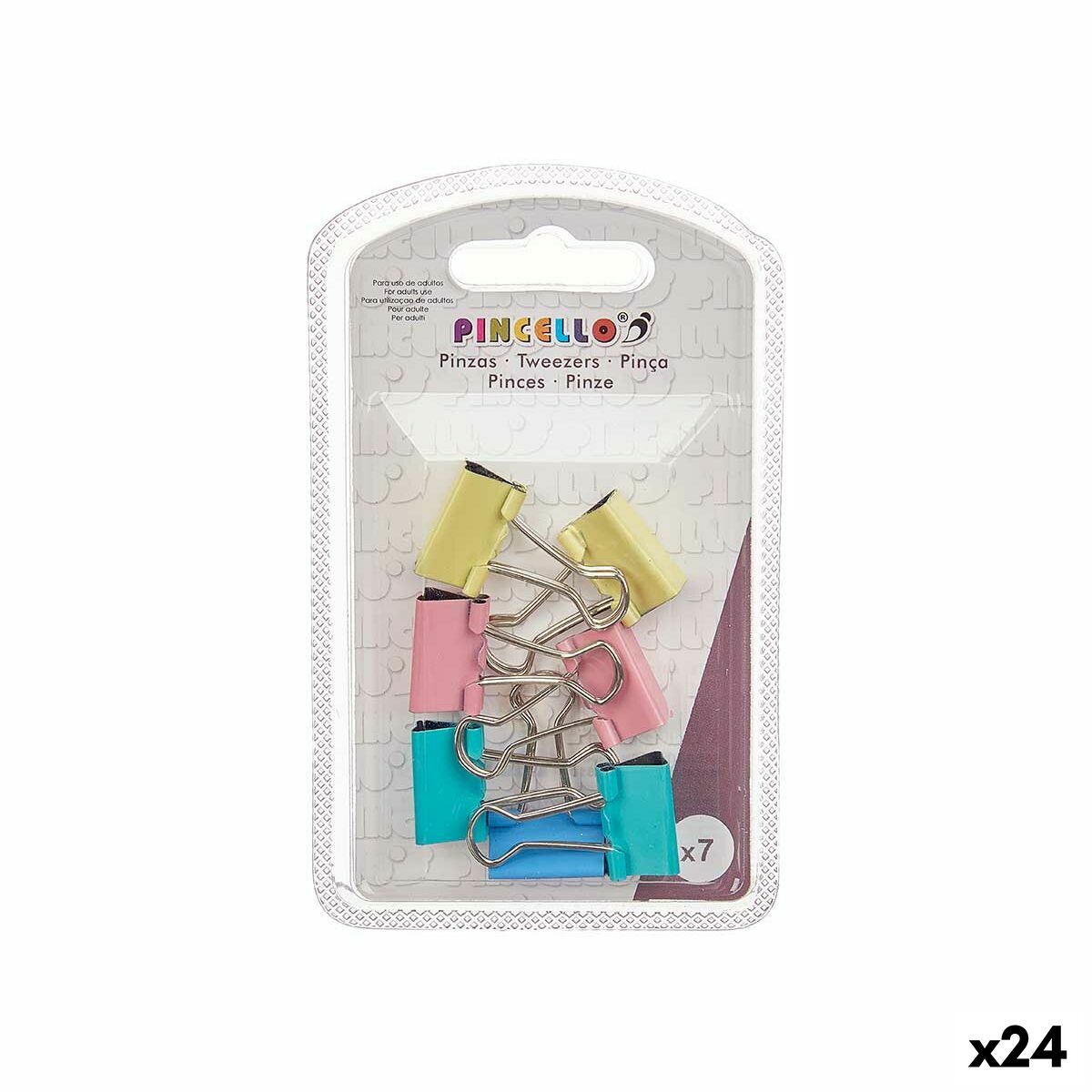 Clips Clip Pequeño Metal multicolor (24 piezas)
