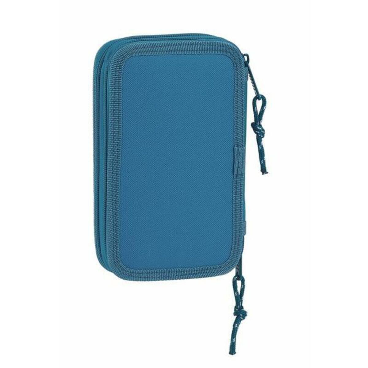 Двойной пенал BlackFit8 M854 Синий 12.5 x 19.5 x 4 cm (28 Предметы)-4