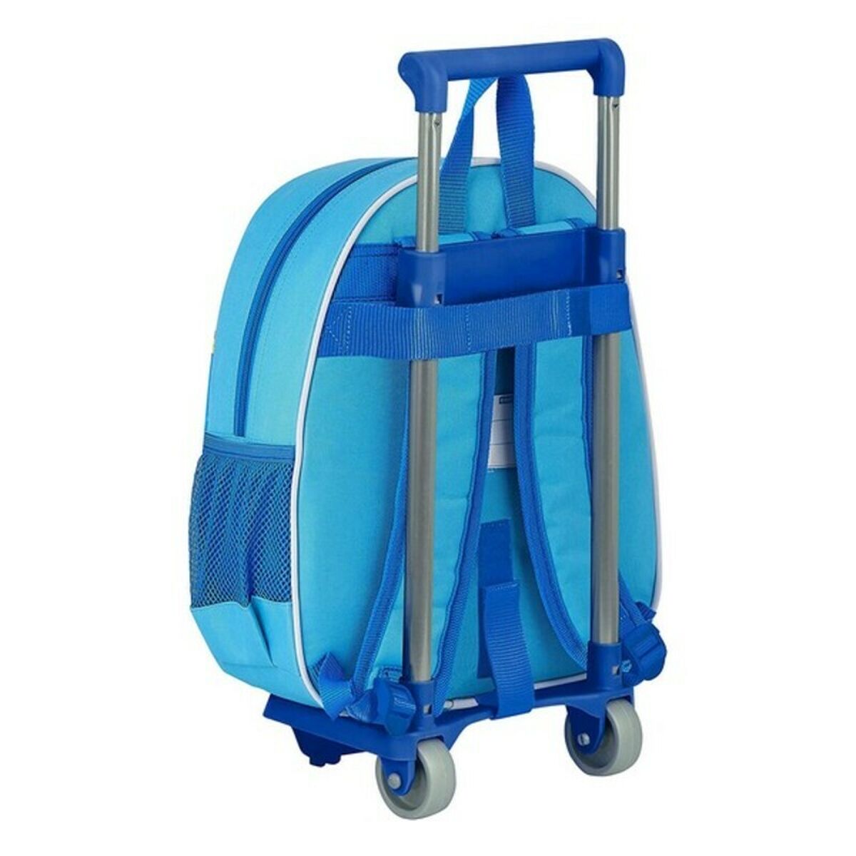 حقيبة ظهر مدرسية ثلاثية الأبعاد مع عجلات SuperThings Light Blue-3