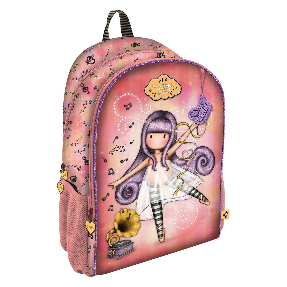 Little Dancer Gorjuss School Backpack Salmon