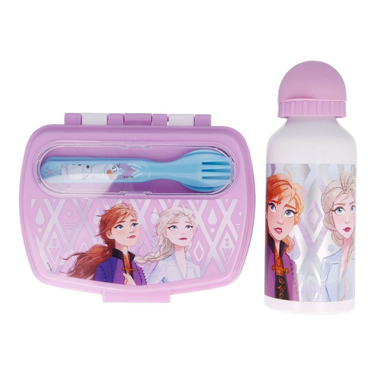 Kindergeschirr Set Frozen Ein Herz Rosa 21 x 18 x 7 cm Türkis Grün-3