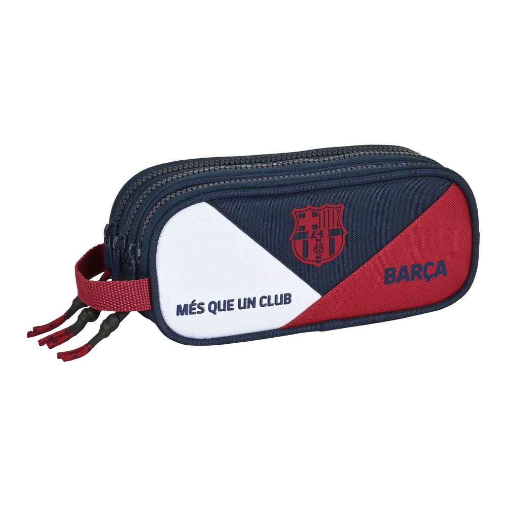 Penal escolar F.C. Barcelona Azul Oscuro Burdeos (21 x 8.5 x 7 cm)