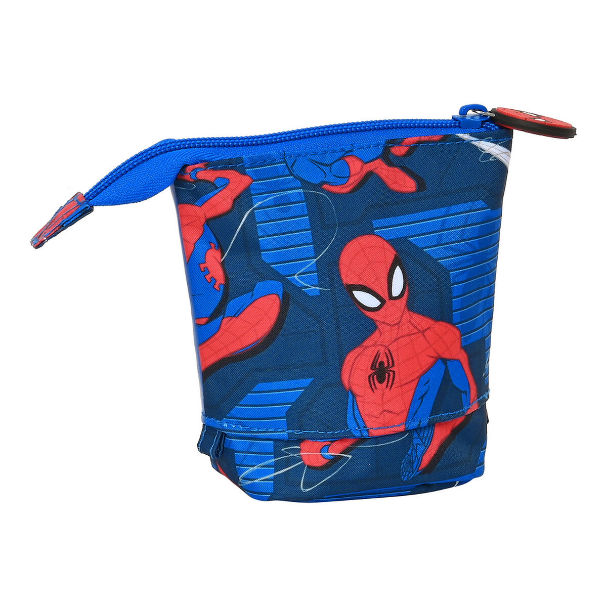 Вертикальный пенал Spider-Man Great power Синий Красный 8 x 19 x 6 cm-2