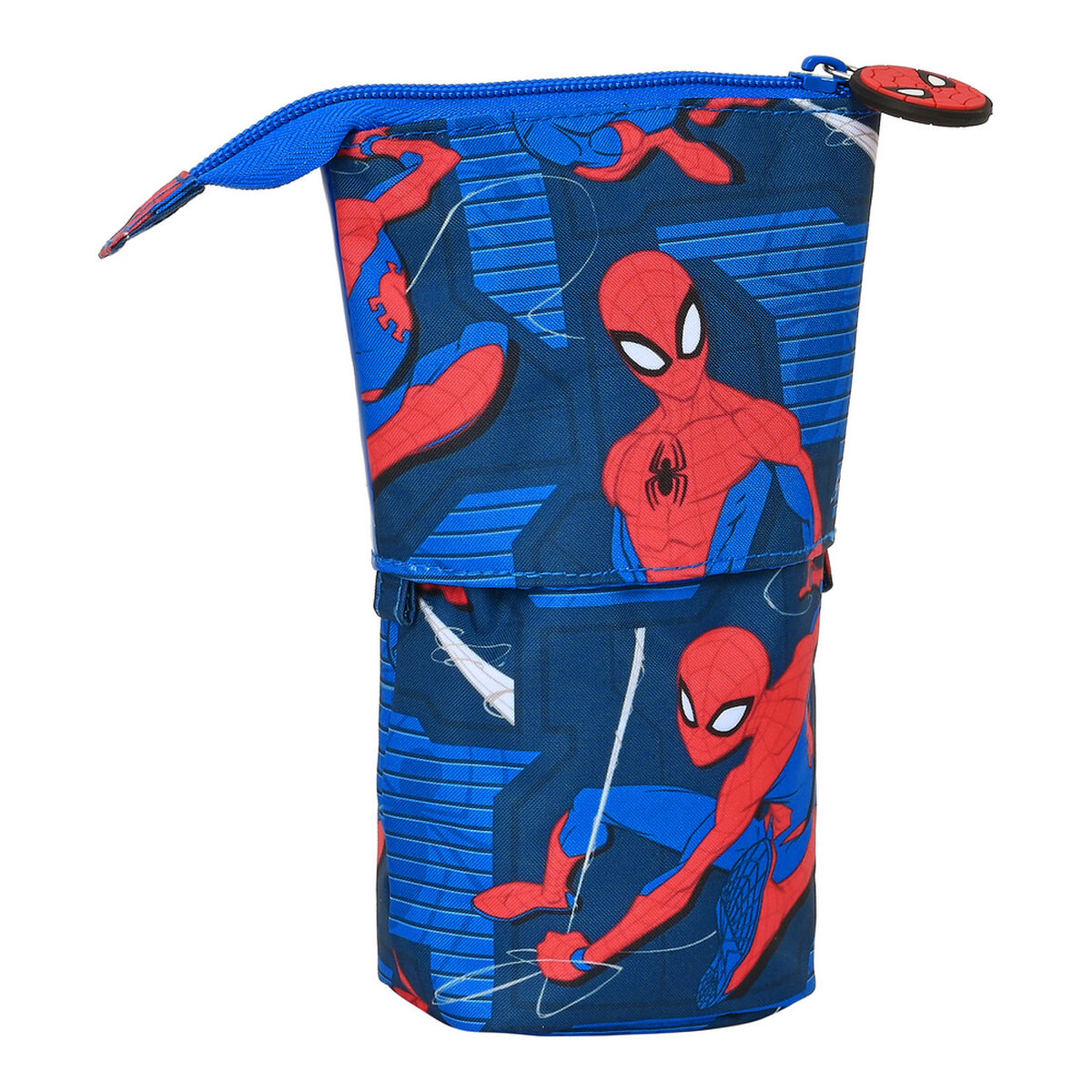 Вертикальный пенал Spider-Man Great power Синий Красный 8 x 19 x 6 cm-3