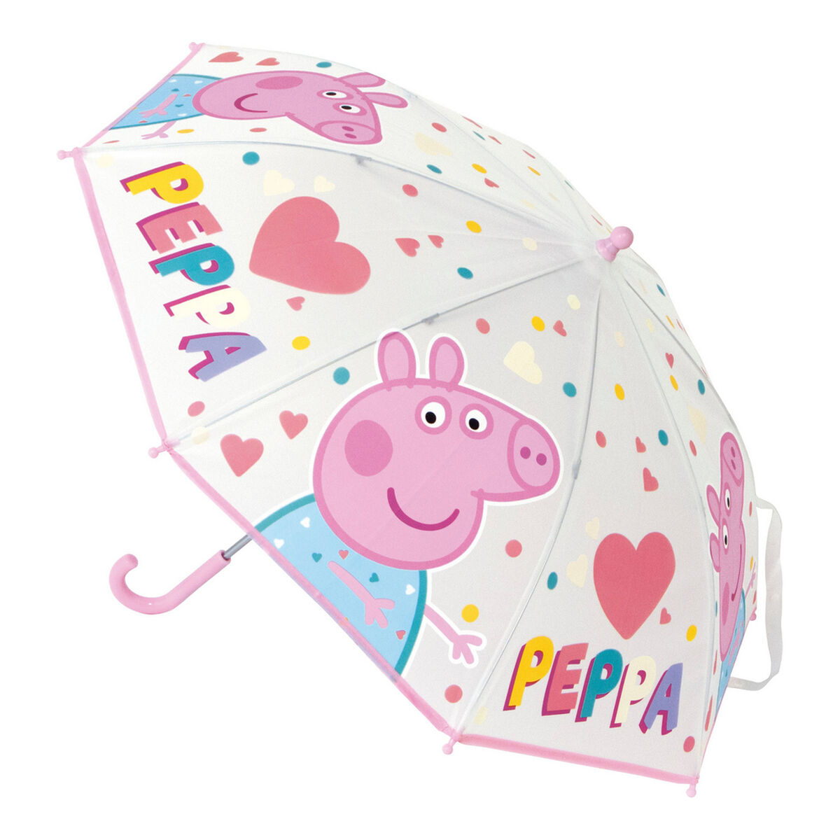 Зонт Peppa Pig Having fun Светло Pозовый (Ø 80 cm)-2