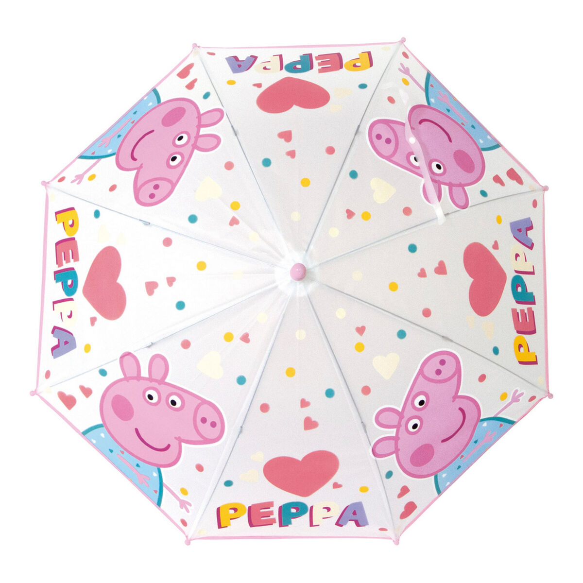 Зонт Peppa Pig Having fun Светло Pозовый (Ø 80 cm)-3