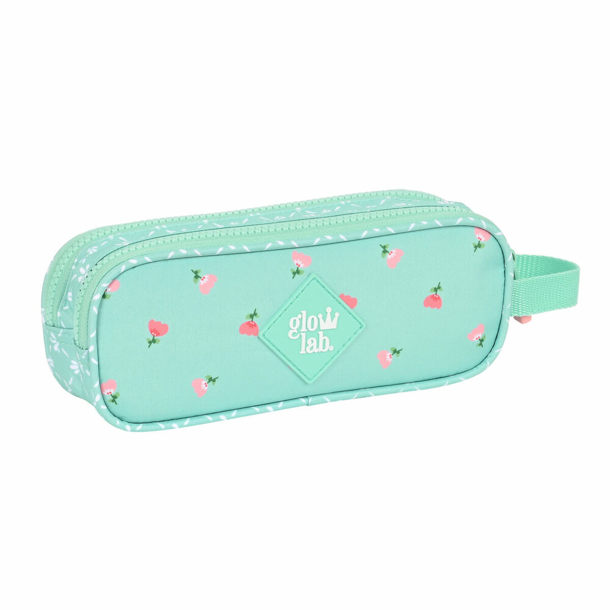 Двойной пенал Glow Lab Pepa Зеленый (21 x 8 x 6 cm)-2