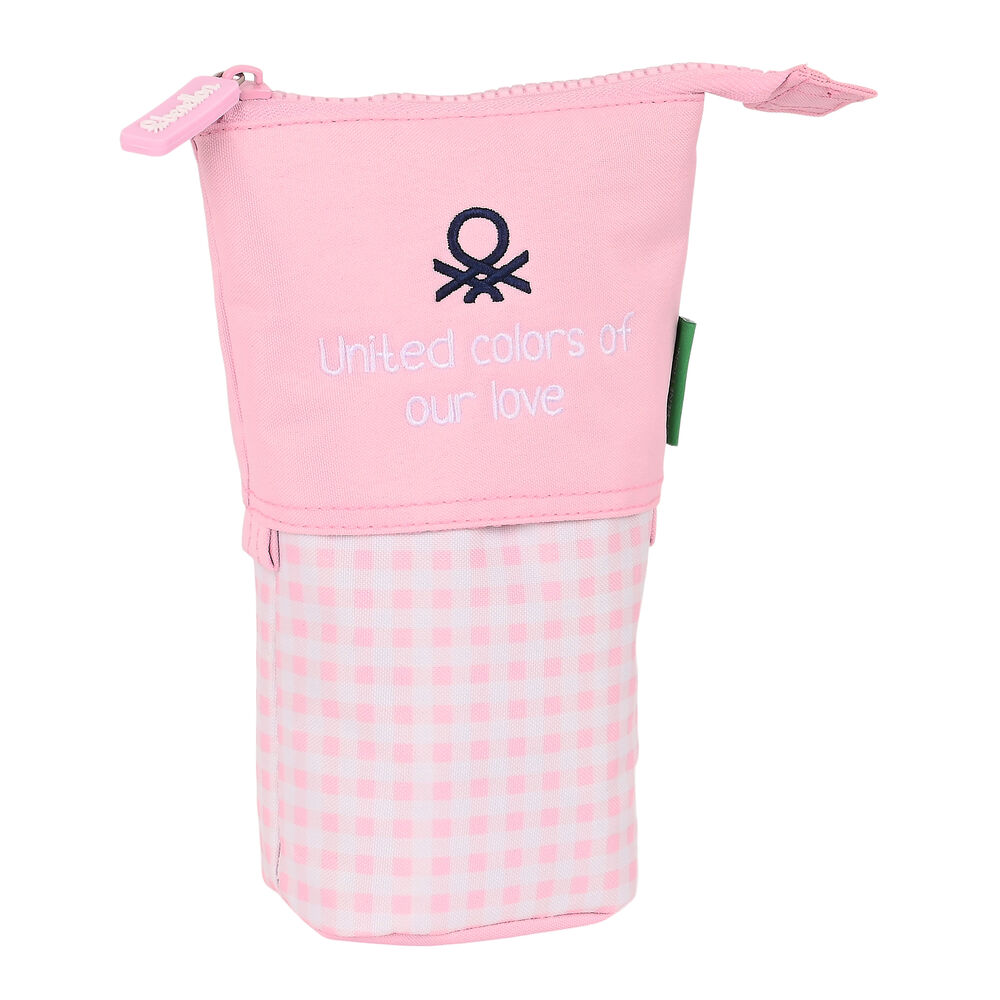Вертикальный пенал Benetton Vichy Розовый (8 x 19 x 6 cm)-2