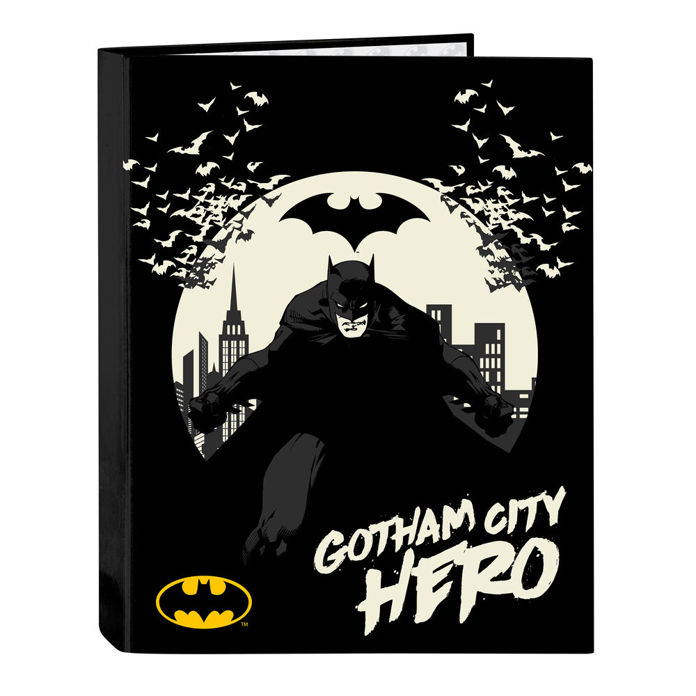 Папка-регистратор Batman Hero Чёрный A4 (26.5 x 33 x 4 cm)