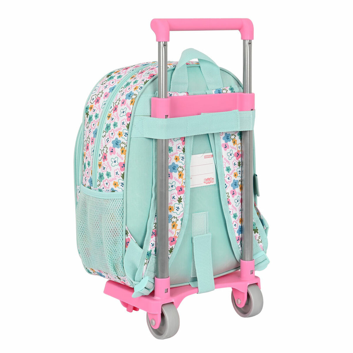 Mochila escolar com rodas Peppa Pig Cosy Córner Azul Claro (26 x 34 x 11 cm)-2