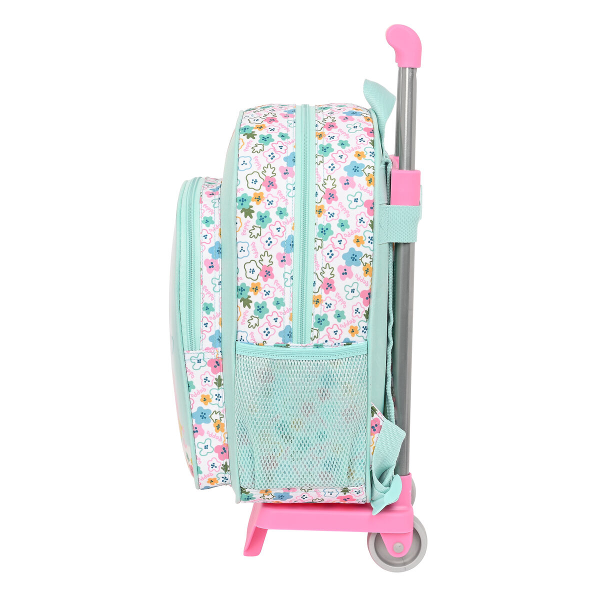 Mochila escolar com rodas Peppa Pig Cosy Córner Azul Claro (26 x 34 x 11 cm)-3